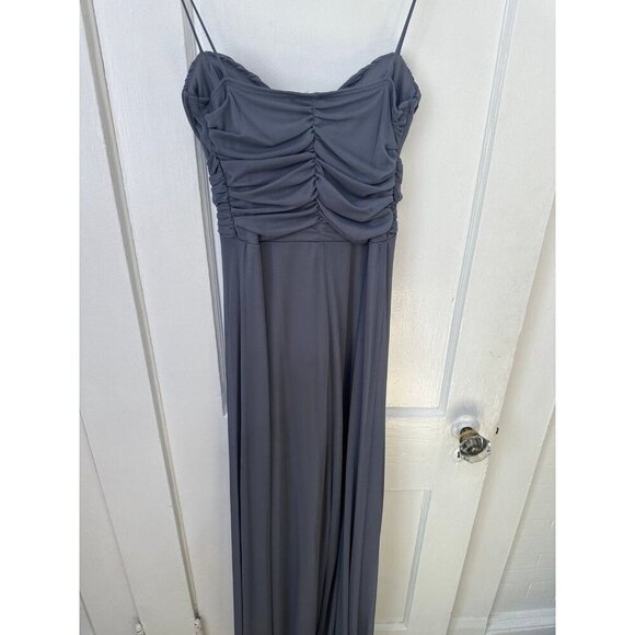B. Darlin women’s size 3/4 gray maxi dress - Picture 11 of 12